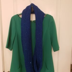 Sparkle blue scarf